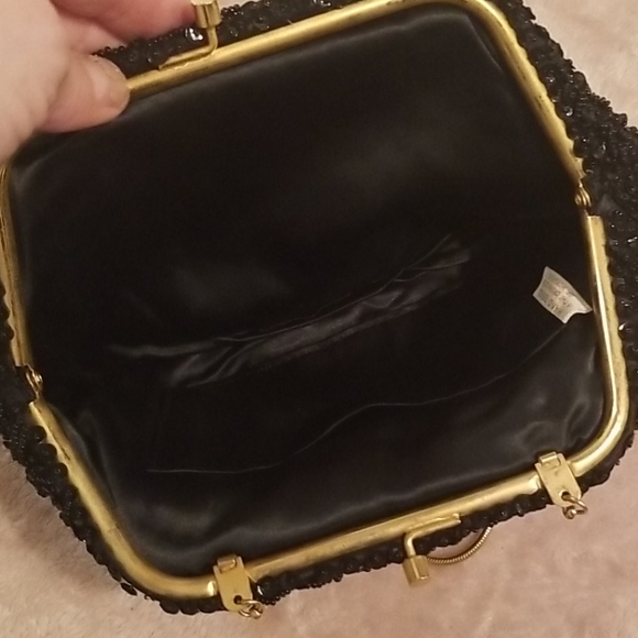 Black Sequin Clutch - Picture 2 of 2